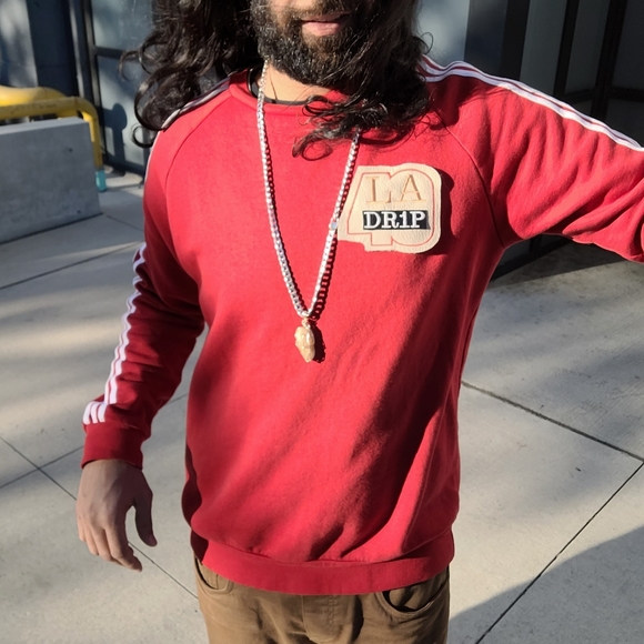 LA Drip Addidas Cre Neck Sweater Men's Medium - Picture 8 of 8